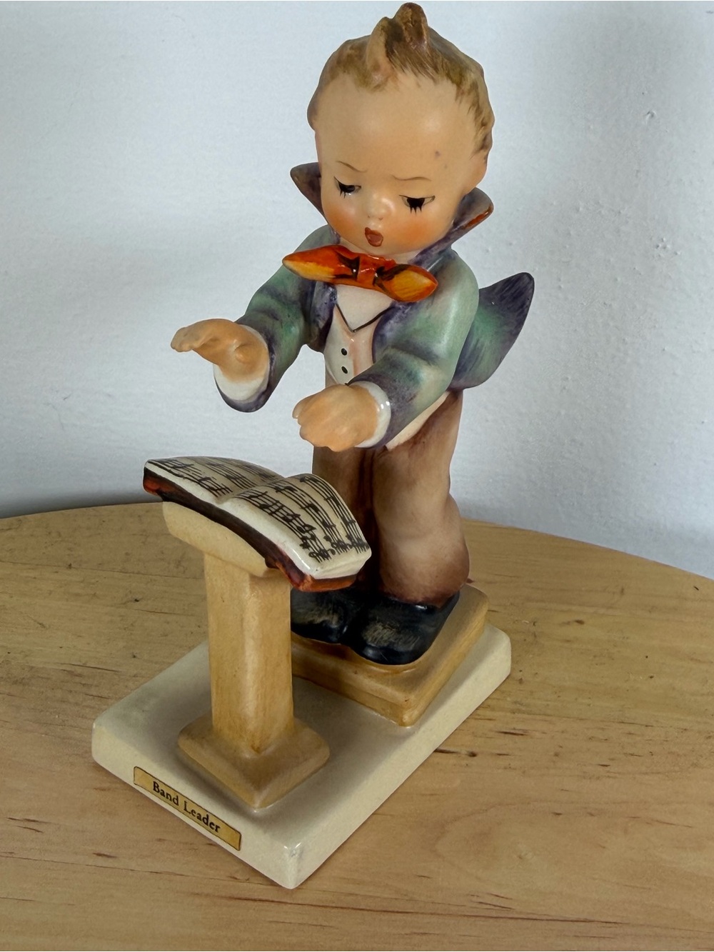 Vintage Hummel Goebel TMK-5 #129 “Band leader” boy ceramic figurine West Germany